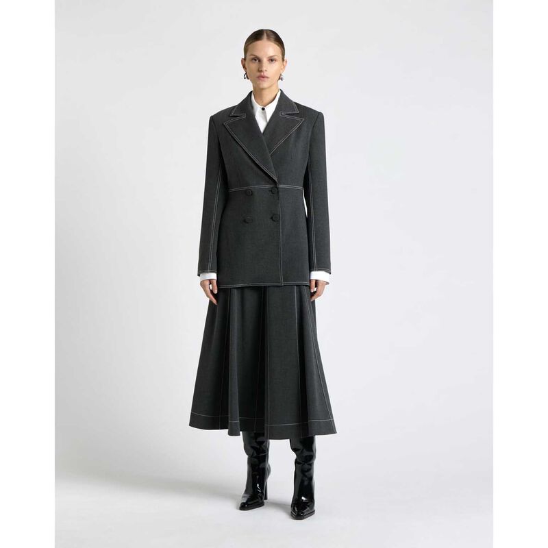 Cue Bi-Stretch Twill Full Skirt image number 2